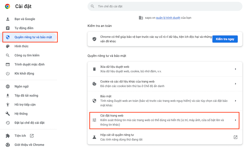 Cách chặn cửa sổ bật lên trên trình duyệt Chrome và Safari