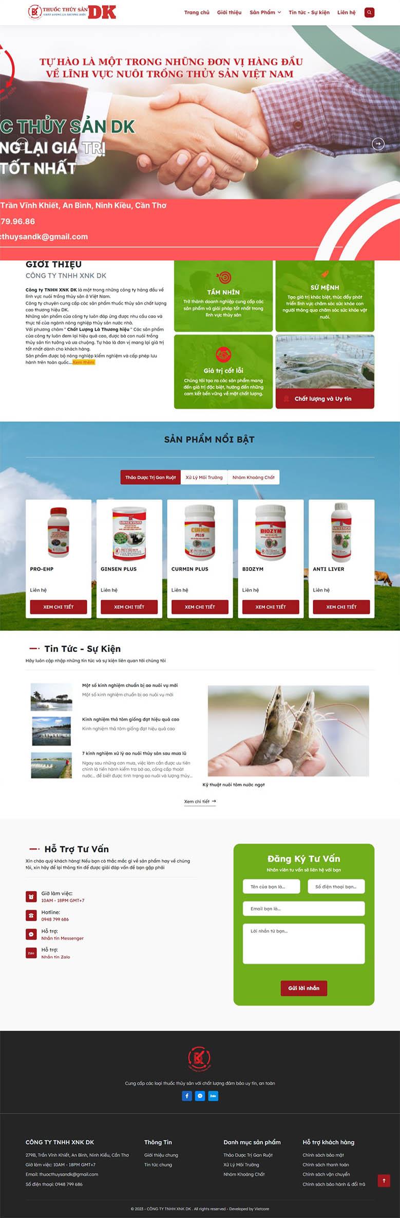 Thuốc Thủy Sản DK